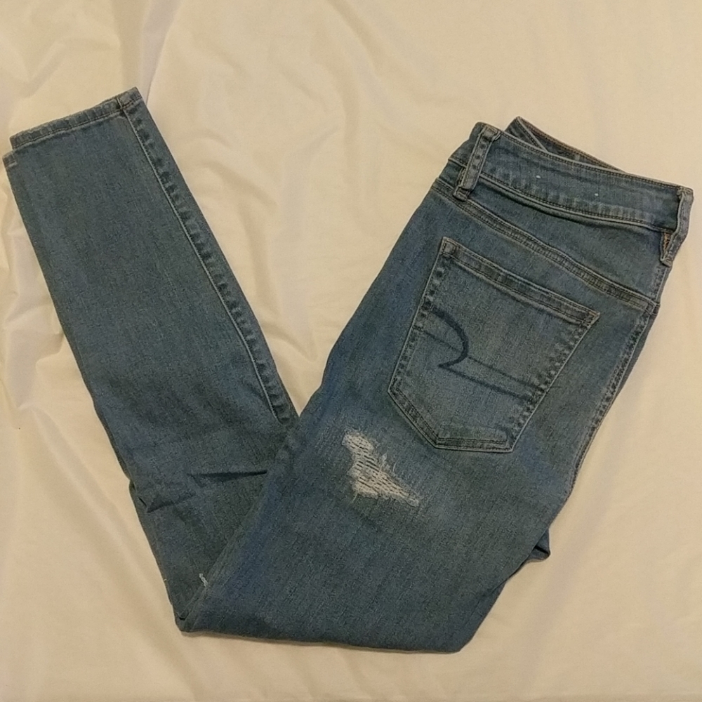 Light-Wash Hi-rise Jegging